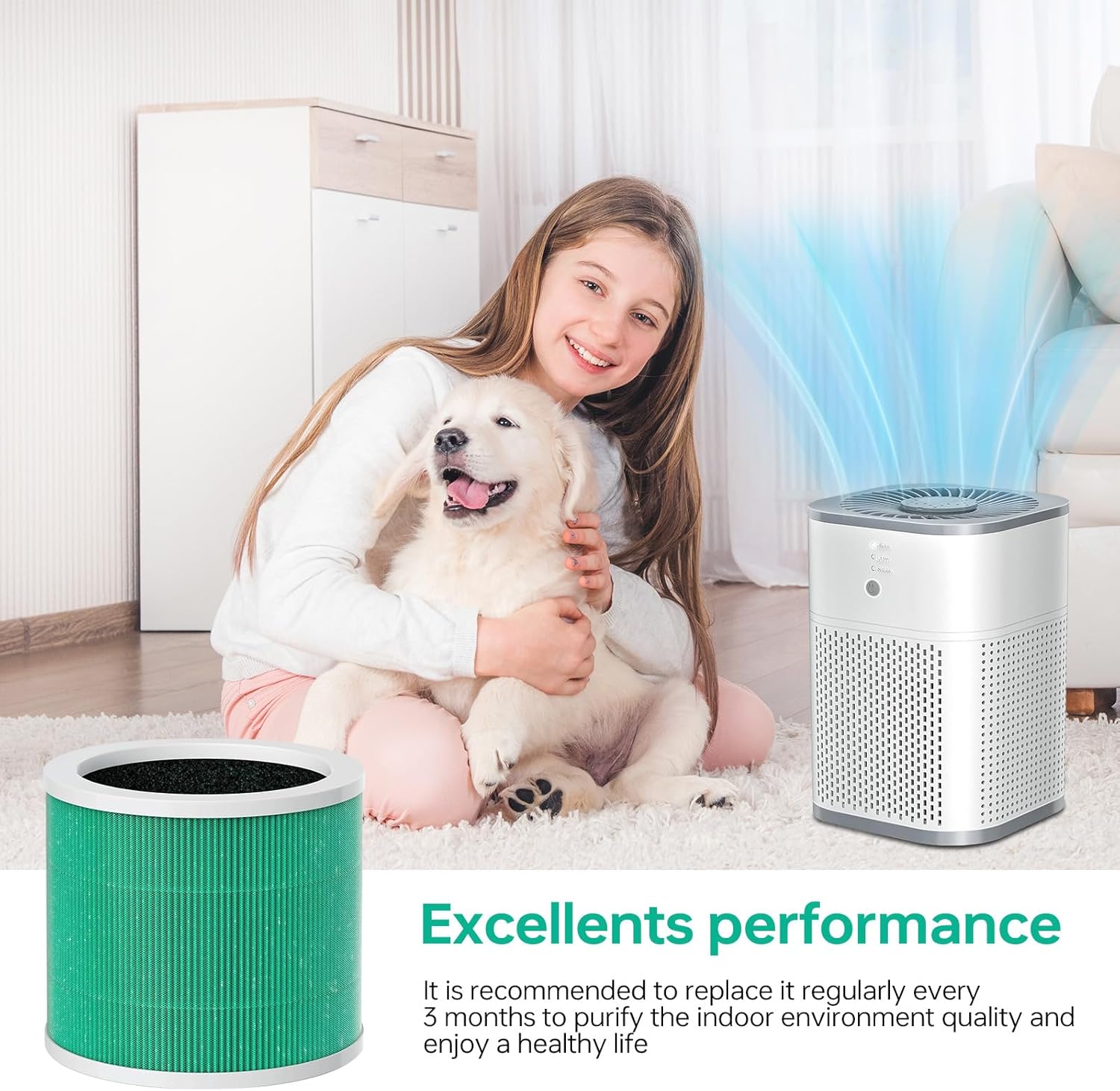 2 Pack HY1800 Replacement Filter Compatible with CHIVALZ/MORENTO/Loytio/Honeyuan/AYAFATO/IOIOW, 3-in-1 Filtration System True Activated Carbon HY1800 Filter Replacement - Image 4