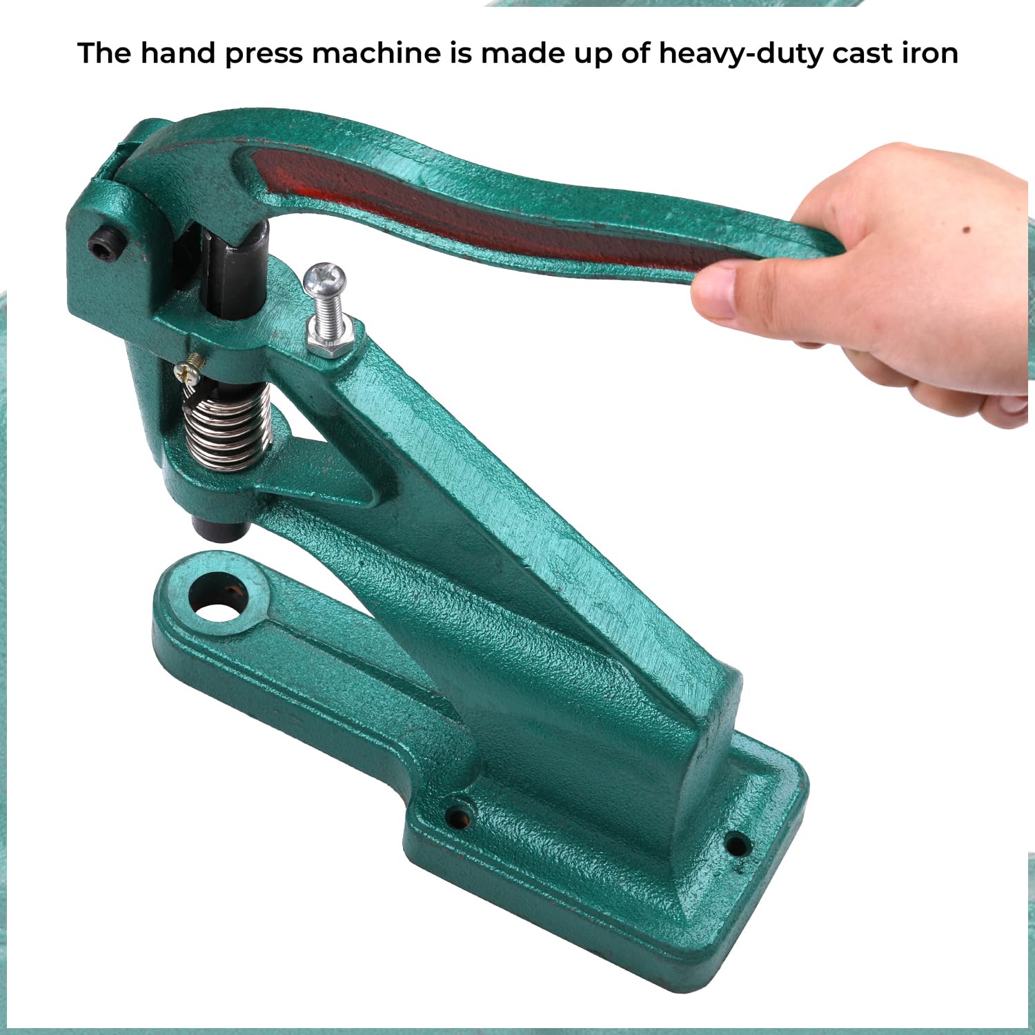 Przycinanie do sklepu Grommet Punch Machine, 6 mm matryce oczkowe i 1000 szt. złote oczka zestaw do rzemiosła skórzanego, odzieży, torby, paski, sztuki i rękodzieła