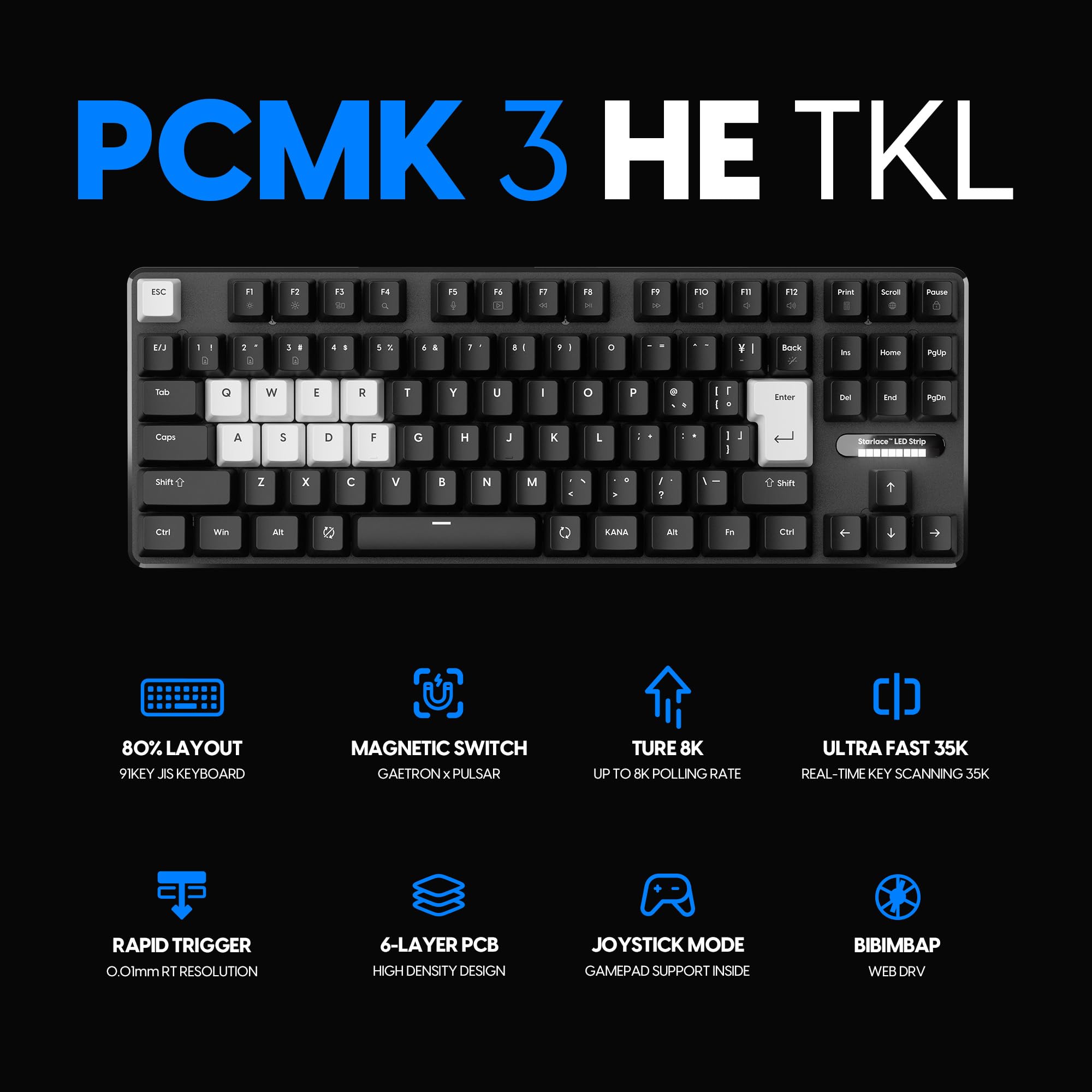 Amazon.co.jp: Pulsar Gaming Gears PCMK 3HE TKL ゲーミング