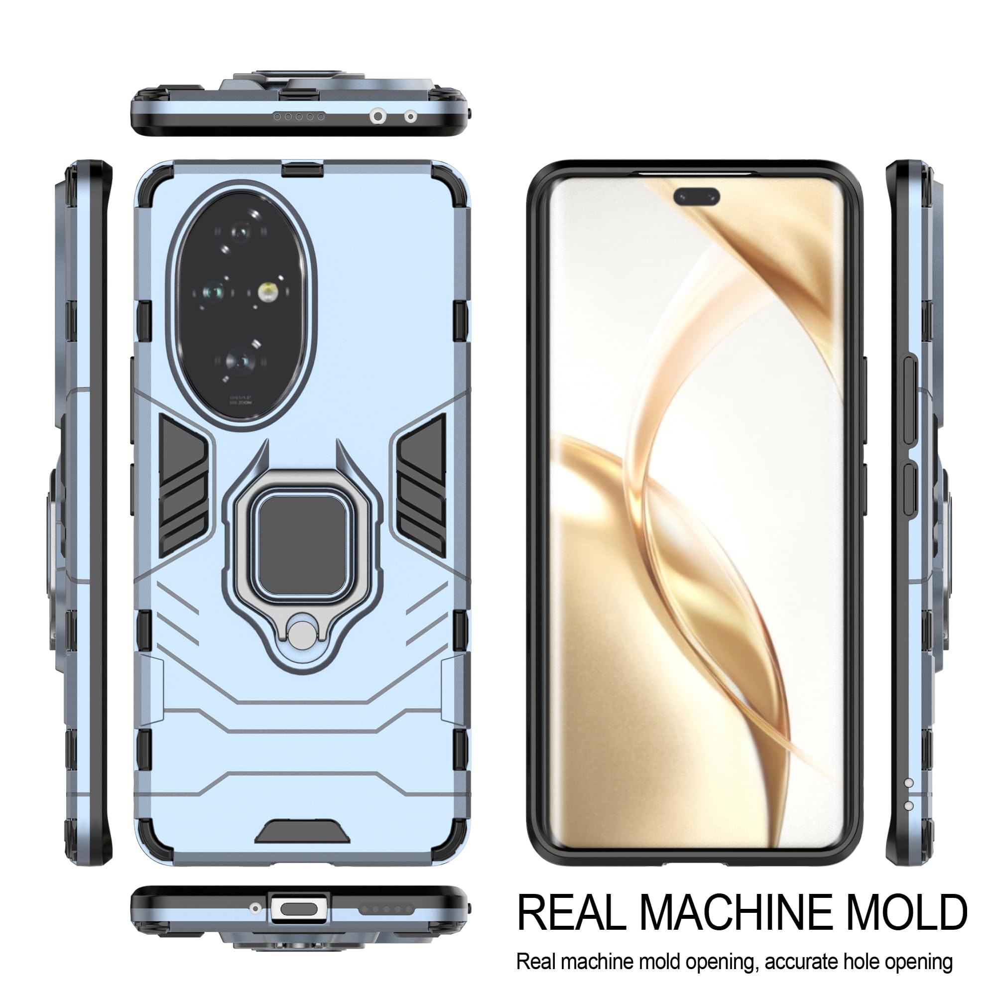 COVER PER HONOR 200 LITE CUSTODIA MAGNETICA ANELLO ARMOR RING RIGIDA RINFORZATA - Foto 3