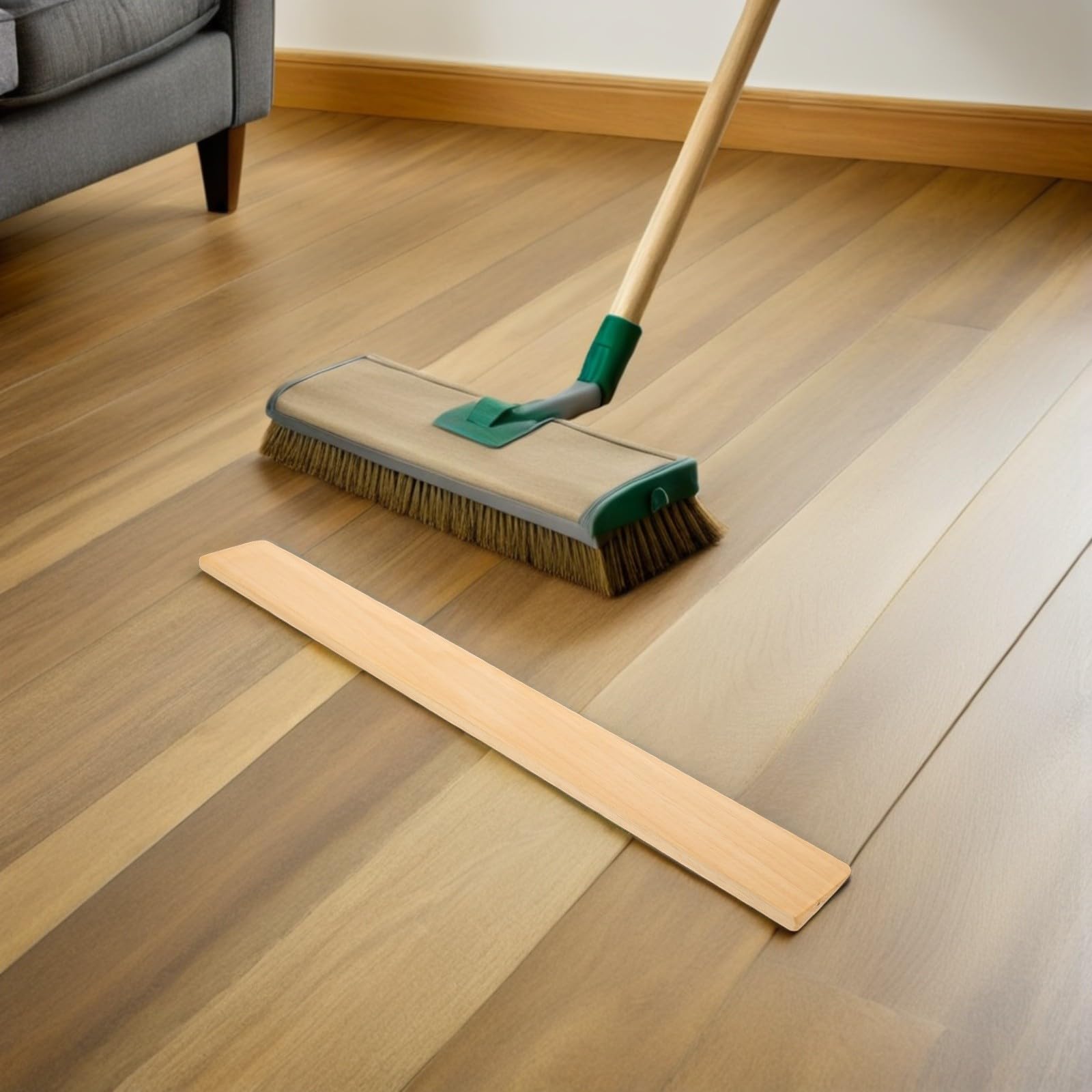 Rampa de Madera para Sillas de Ruedas Superficie Pulida y Antirrayaduras, 2 Piezas para Umbrales en Oficina y Bordes de Alfombra