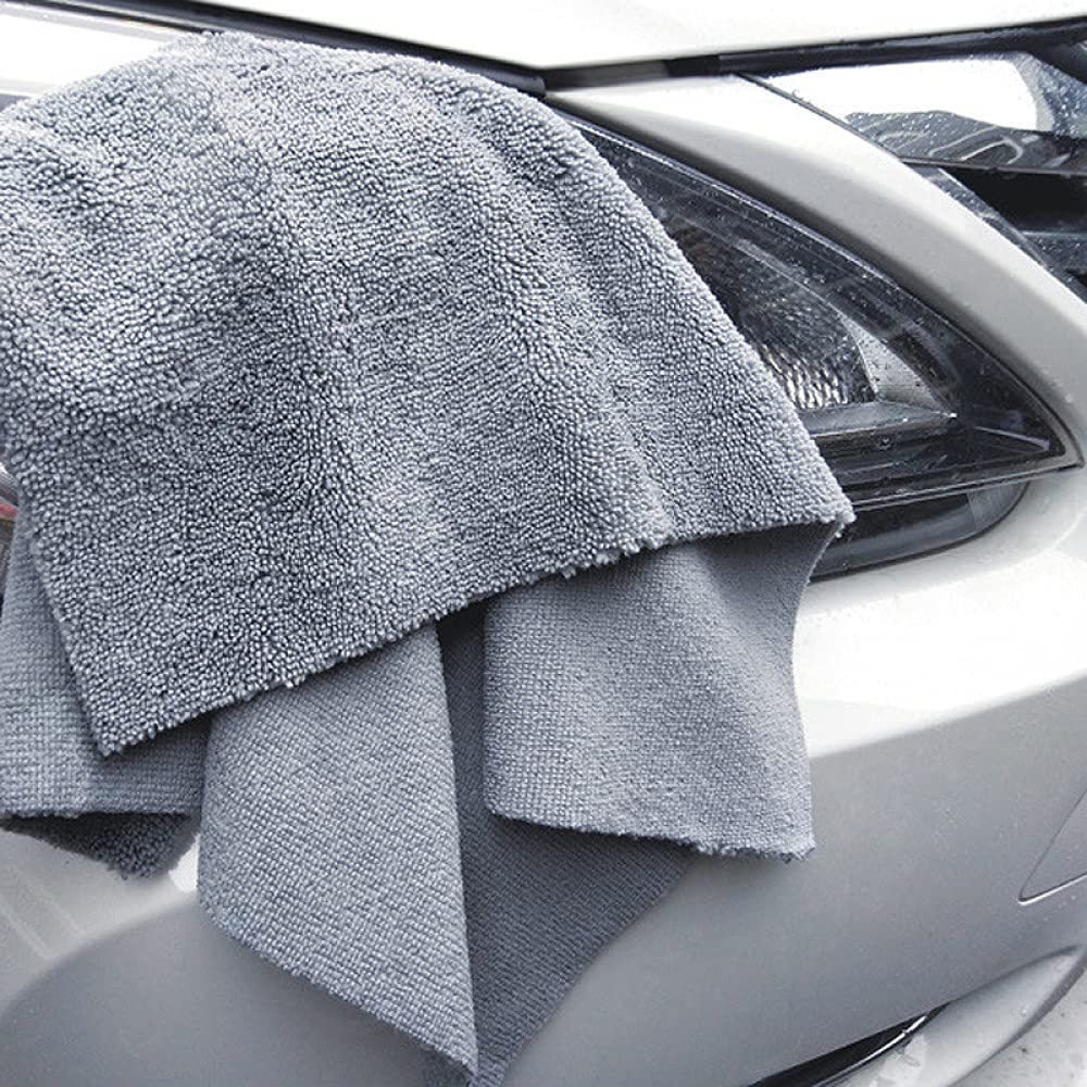 AGAATI Toalla de Lavado de Autos 6PCS 320 40x40cm Toallas de Microfibra sin Bordes de Felpa súper Gruesas Paños de Limpieza para el Cuidado del automóvil Pulido de Microfibra Secado de Detalles