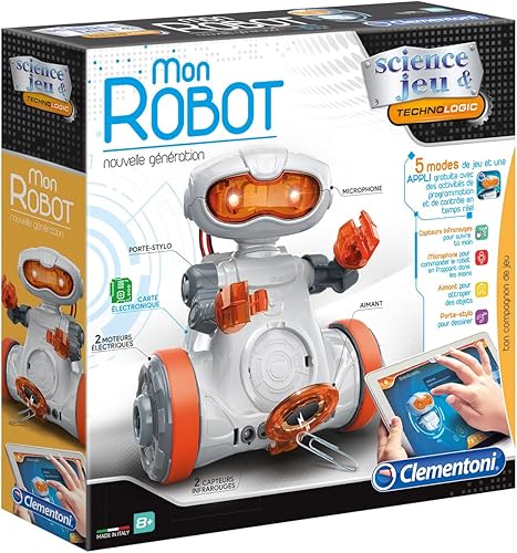 Miniatura 3 de Clementoni  Science & Gaming - My Robot New Generation Child 8+  Robot de montaje con sensores, micro, imán  Aplicación de programación y control