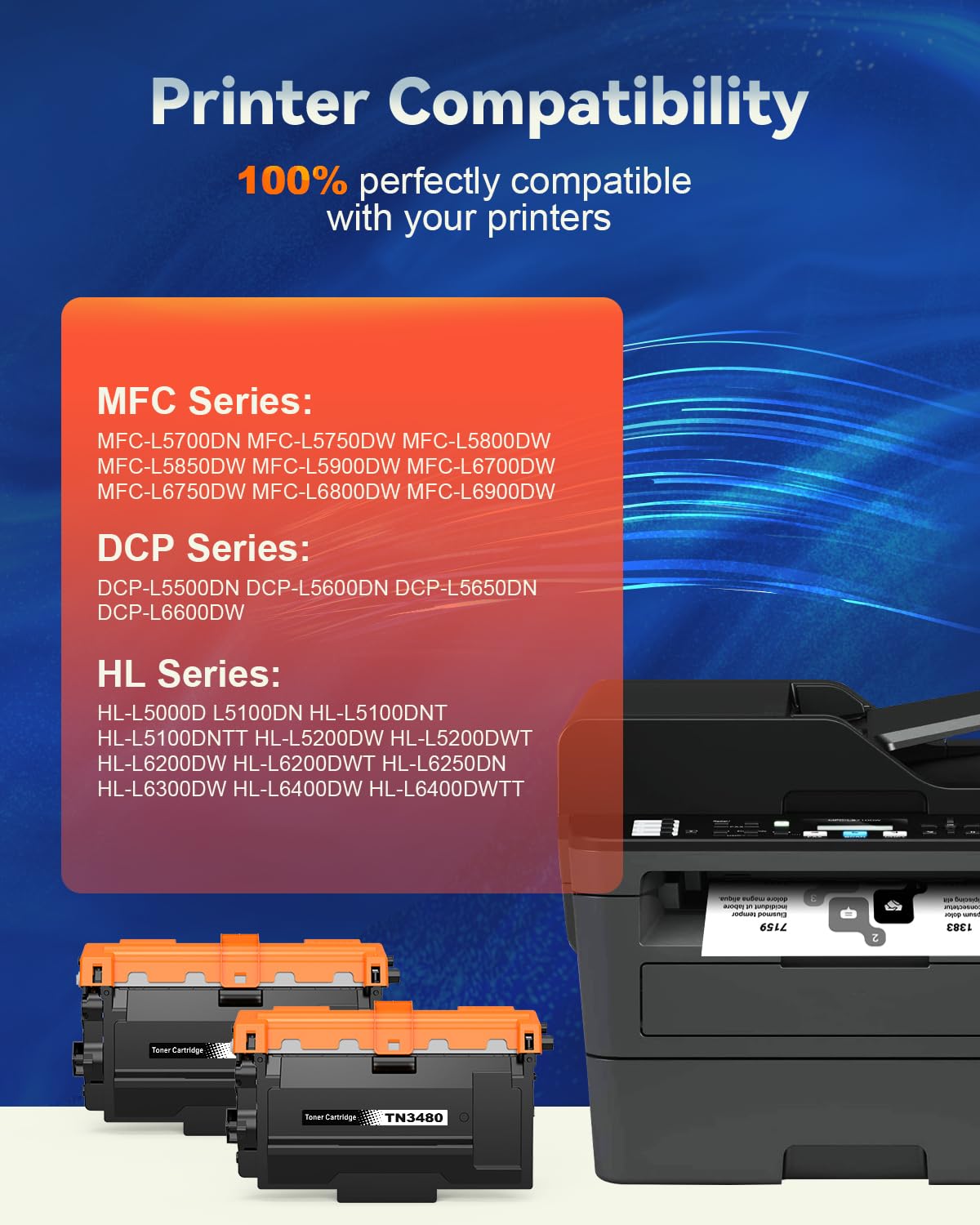 Brother Original Tonerkassette TN-3480 schwarz (für Brother HL-L5000DN, HL- L5100DN, HL-L5100DNT, HL-L5100DNTT, HL-L5200DW, DCP-L5500DN, MFC-L5700DN, MFC-L5750DW
