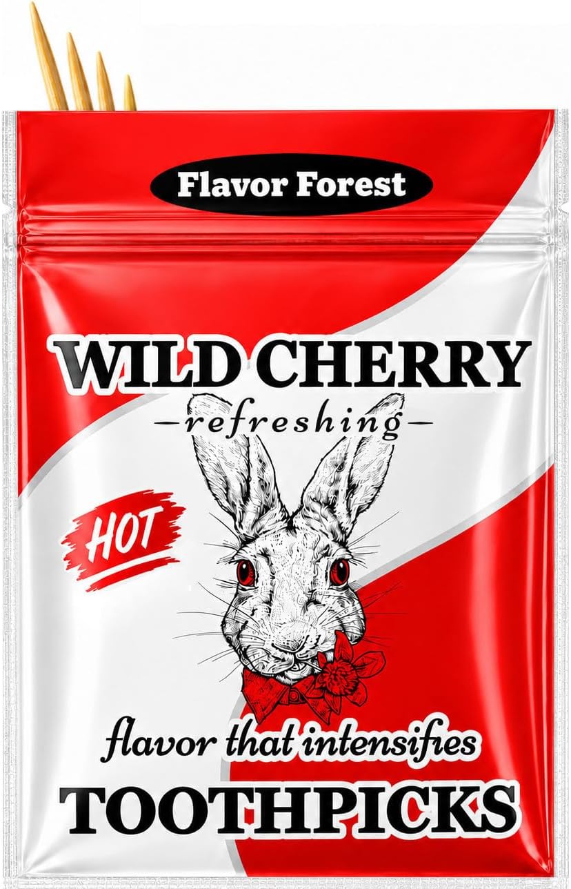 Wild Cherry Flavored Hot Cinnamon Toothpicks - 100ct