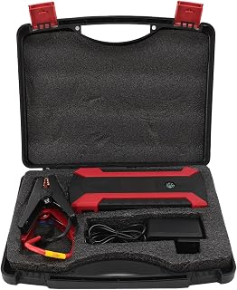 Yunseity Portable Lithium Car Jump Start, Fast Charging USB3.0 Port Car Jump Starter 3 Modes Flashlight for Outdoor (EU)