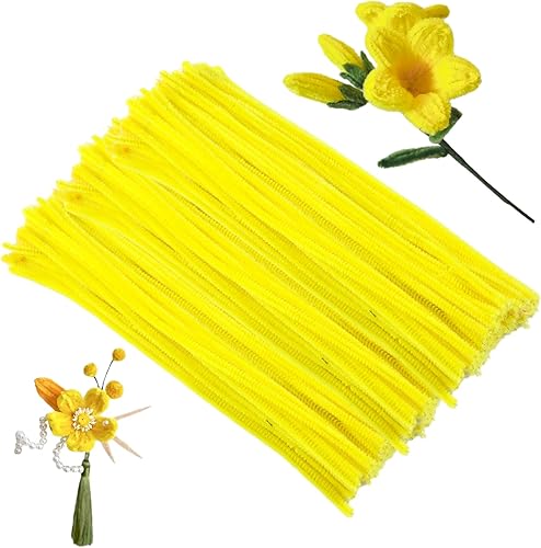 Zxiixz 100 limpiadores de tuberías, limpiadores de tuberías para manualidades, creativos para festivales, manualidades, tallos de chenilla, para