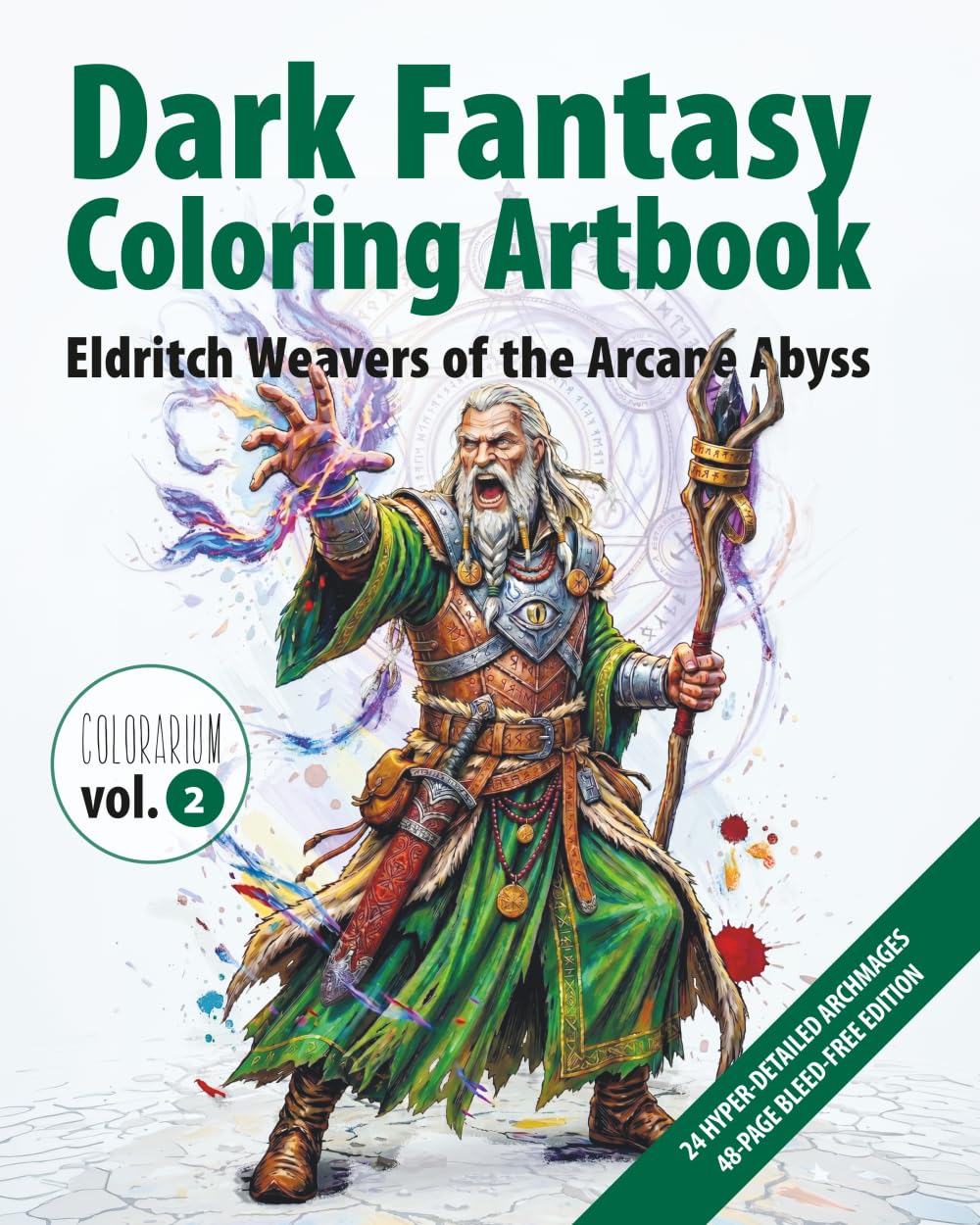 COLORARIUM: Wizards: Detailed Fantasy Coloring Book with Intricate Wizard Illustrations for Relaxation and Creativity