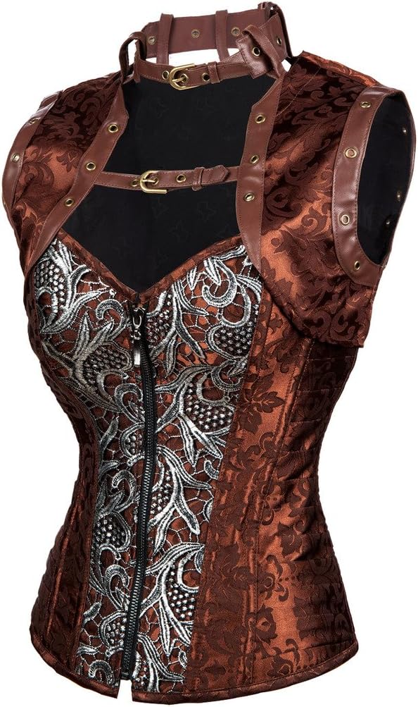 Alivila.Y Fashion Womens Sexy Steampunk Gothic Steel Boned Vintage Corset