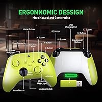 Vista 6 de vaomon Controller with Wireless Adapter Compatible with Xbox One, Xbox Series XS, Xbox One XS, PC, 2.4Ghz Controller with 3.5mm Headphone