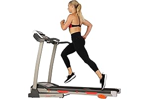 Sunny Health & Fitness Folding Treadmill: Top-Tier Home Running Companion with 10 MPH Speed