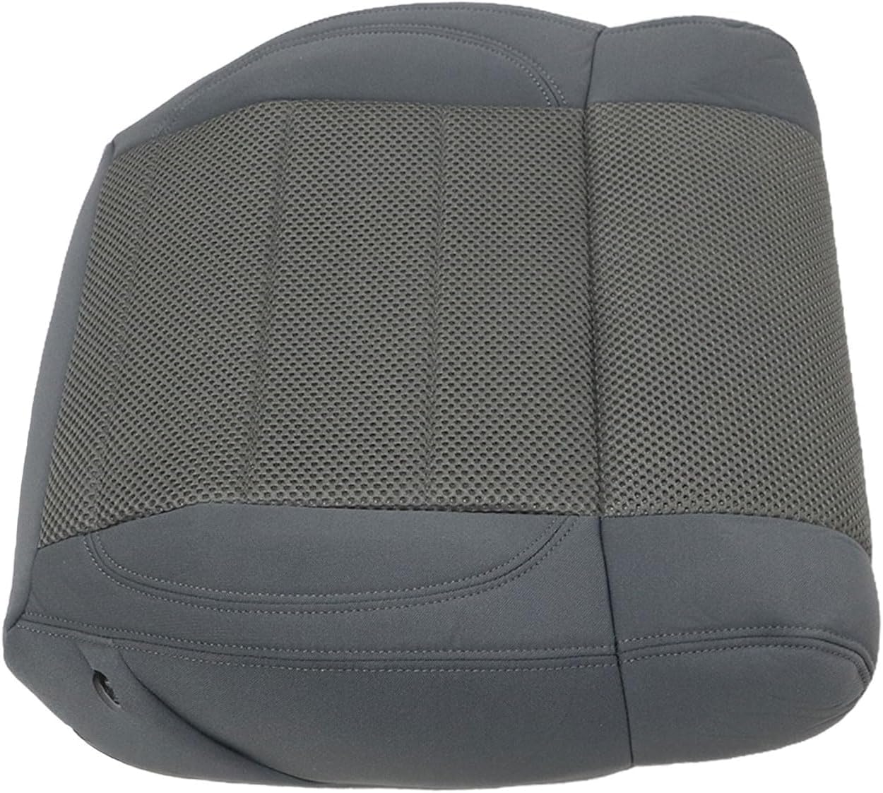 NLQR Driver Side Bottom Replacement Cloth Seat Cover Medium Slate Gray #E5DD Compatible with Jeep Wrangler Sahara Rubicon 2007