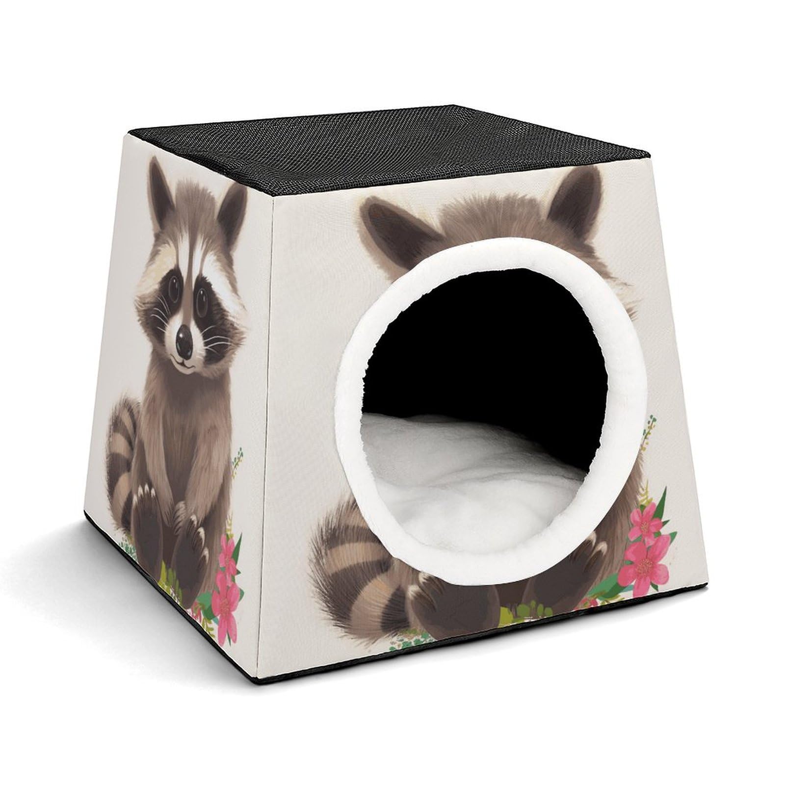 Niche pour chats d'intérieur douillette petit chien nichoir chaud