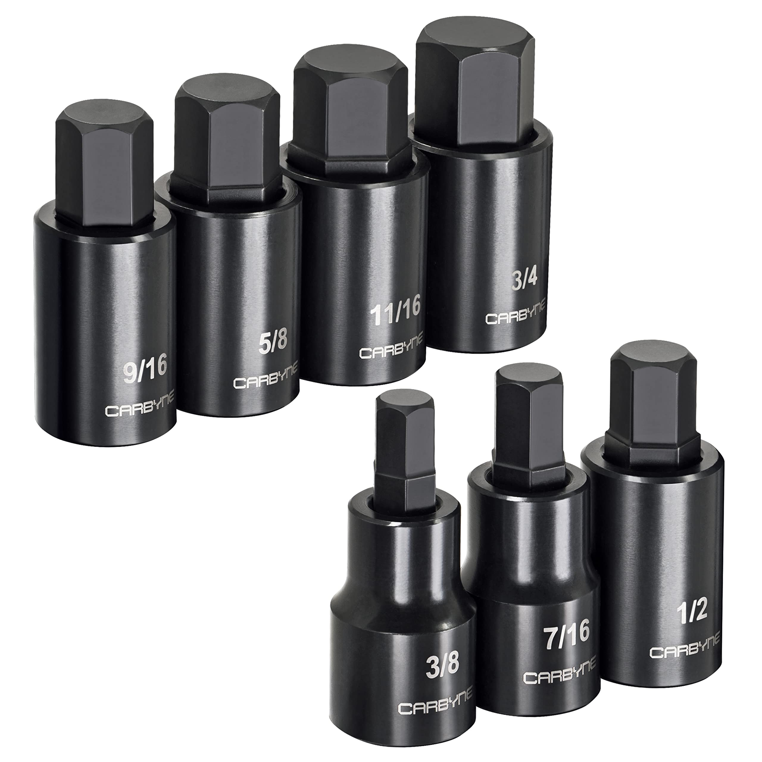 Amazon.co.jp: CARBYNE 六角ビットインパクトソケットセット SAE S2