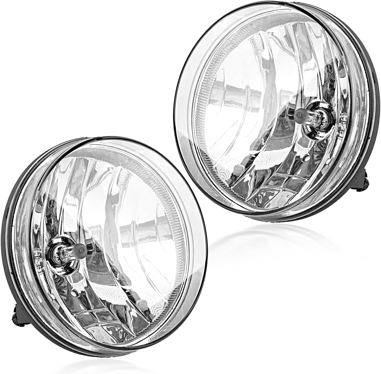 RP Remarkable Power, Fog Light for 2007 2008 2009 2010 2011 2012 2013 Sierra 1500 & 2007-2014 Sierra 2500 HD/ 3500 HD (Not Fits Classic Models) Clear Bumper Fog Lamps Pair with H3 12V-55W Bulbs FL7083