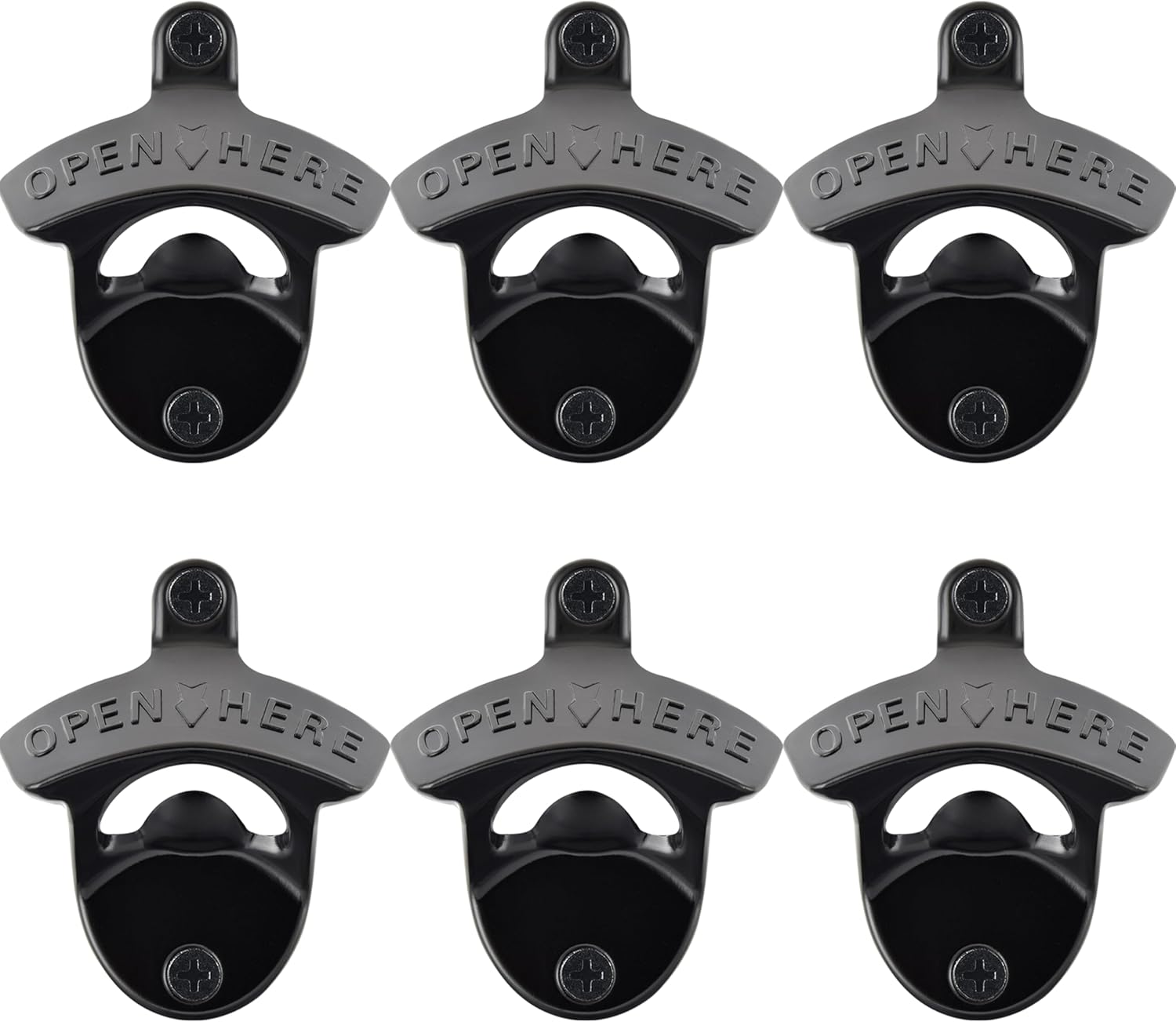 Jumiok Black Beer Opener Wall Mounted Bottle Cap Opener