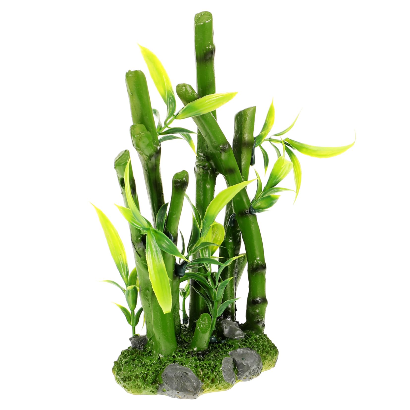 Kisangel 4 Piezas Decoración De Pecera Continuar Planta De Terrario De Reptiles Plantas De Acuario Flotantes Planta De Pecera Artificial Decoraciones De Acuario Árbol Falso Resina Green