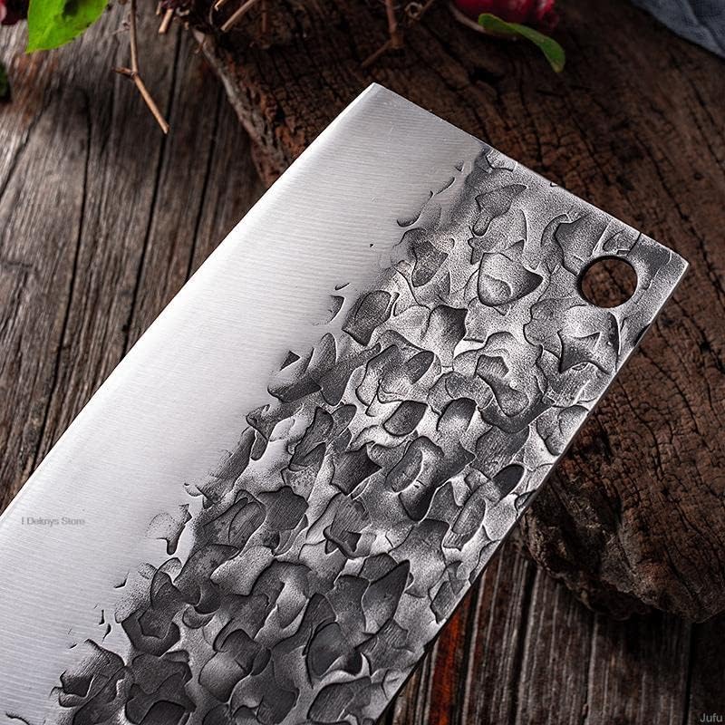 Meat Cleaver Knife, 7.5inch Chef Butcher Knife High Carbon 5cr15mov Steel Kitchen Knife Cooking Tool Chinese Boning Knife Utility Cleaver Knife