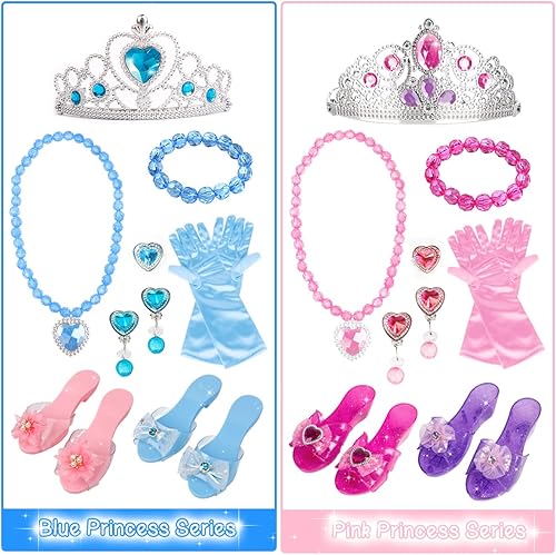 Miniatura 8 de Meland Zapatos de vestir de princesa con vestido de sirena iluminado para niñas pequeñas, disfraz de Halloween para niñas de 3 a 8 años