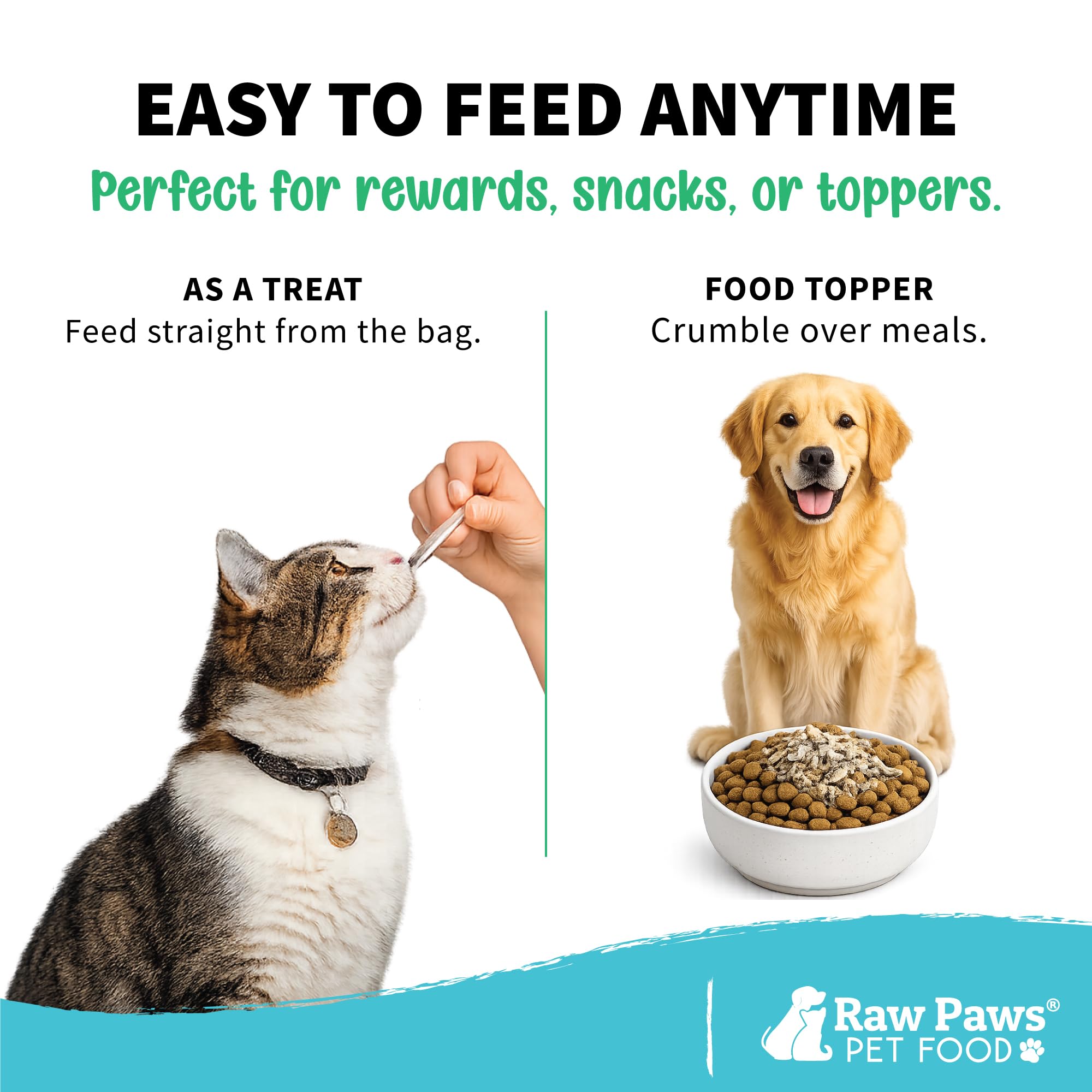 Raw Paws Pet Freeze Minnows secos para perros y gatos – Estados Unidos Fish Dog Treats – todos natural, único ingrediente Minnow Cat Treats – Raw Freeze Dried Dog Snacks – Grain Free Cat Reward,