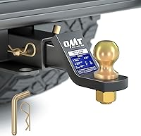 Orion Motor Tech 2" Trailer Hitch Ball Mount for 2" Receiver, 2" Ball, 2" Drop/Rise, 8000 LB Capacity, Reversible Heavy Duty Tow Hitch with Pin & Clip