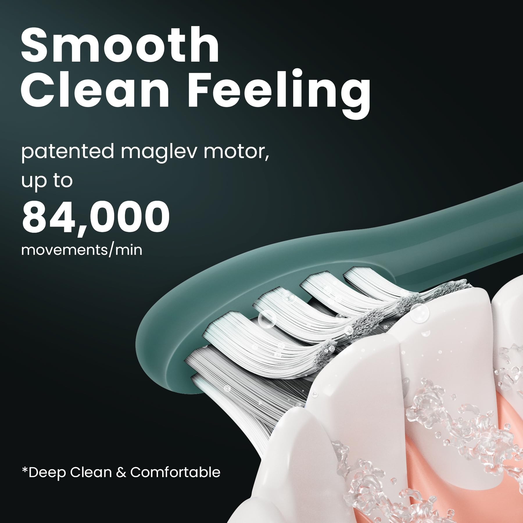 Oclean Sonic Electric Toothbrush Adults X Series Pro Travel Set, Smart Touchscreen, 3 Modes, 84000 VPM, Lasts 30 Days - Image 3