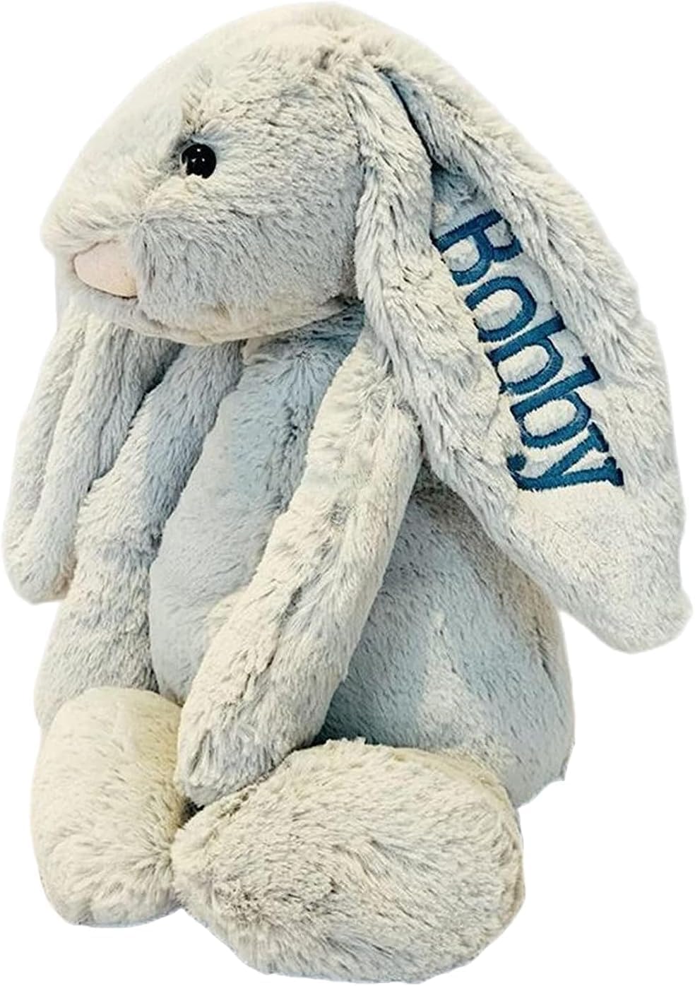 Personalized Easter Bunny Plush 2026, Custom Stuffed Animal with Embroidered Name, Bunny Plush Toy for Kids, Toddlers & Babies, Baby’s First Easter Gift, Easter Basket Filler, Nursery Decor Gift
