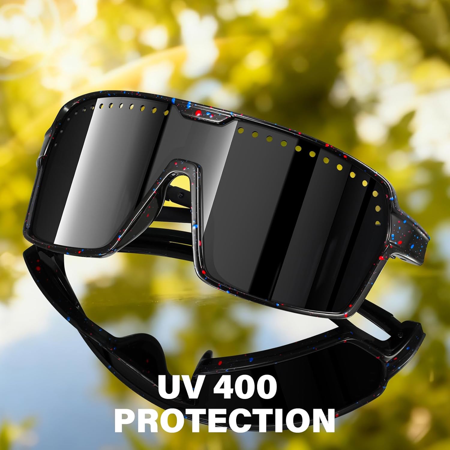 KUGUAOK Polarized Sport Sunglasses Men Women Cycling Running UV Protection Glasses Big Frame Mountain Bike Goggles Shades - Image 3