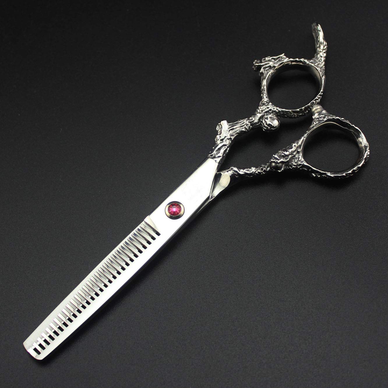 2Pcs / Set Professional 6 Pollici Di Taglio Dei Capelli Borsa in Pelle A Forbice in Acciaio Inox Barber Salon Assottigliamento Strumenti Per Parrucchieri