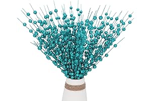 Luminous Blue Christmas Tree Picks and Sprays - A Festive Flourish