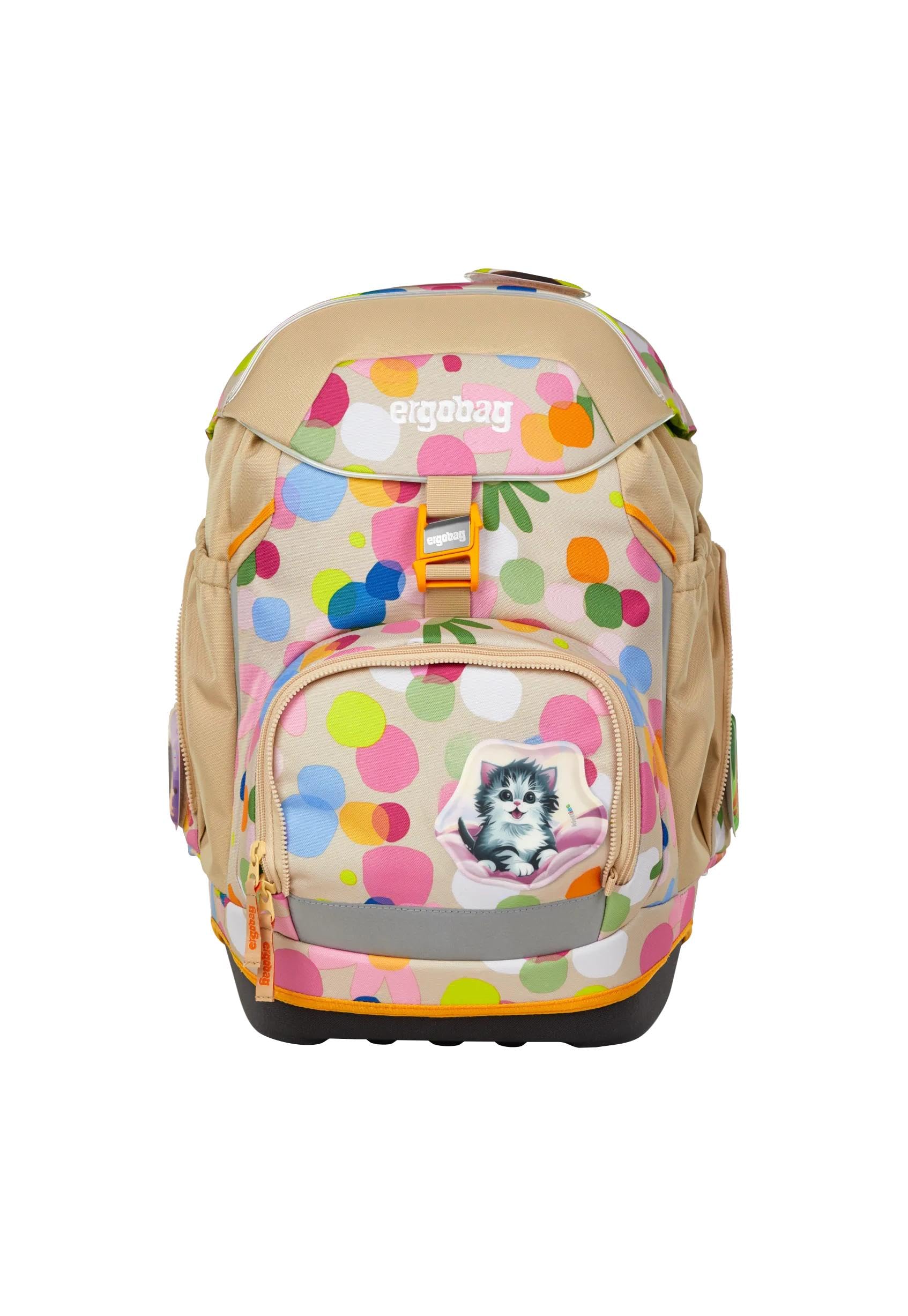 ergobag Tornister szkolny zestaw, Flower Powbär - beżowy, Rozmiar