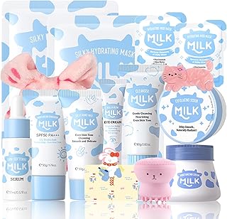 Kit de cuidado de la piel con leche para adol...