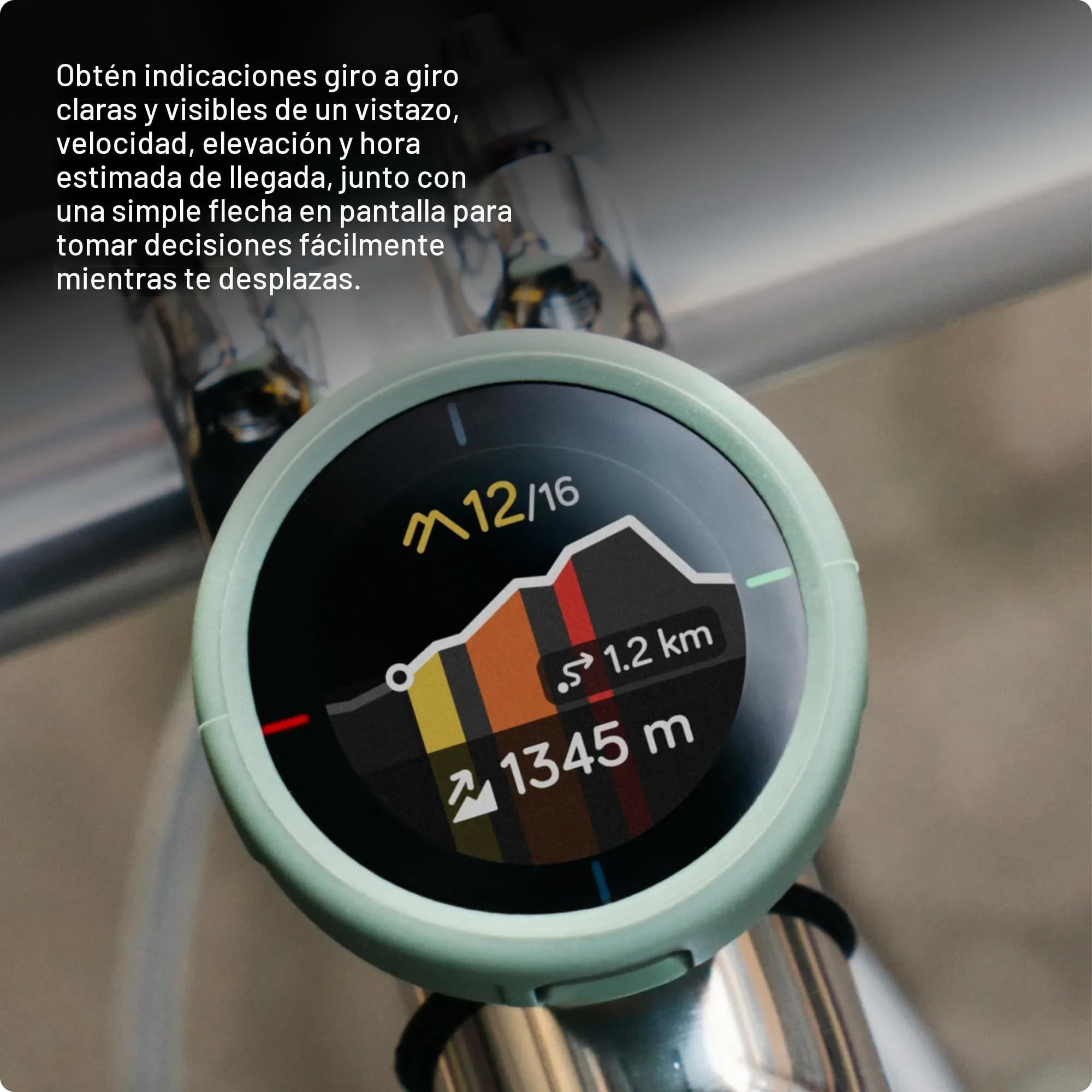 BEELINE Ciclocomputador GPS - Velo 2 I Bicicleta, Mapa Navegación Global I Resiste a la Intemperie +11 Horas de Batería, Carga USB I Navegador Satélite para Ciclismo con Correa I Apto para Guantes