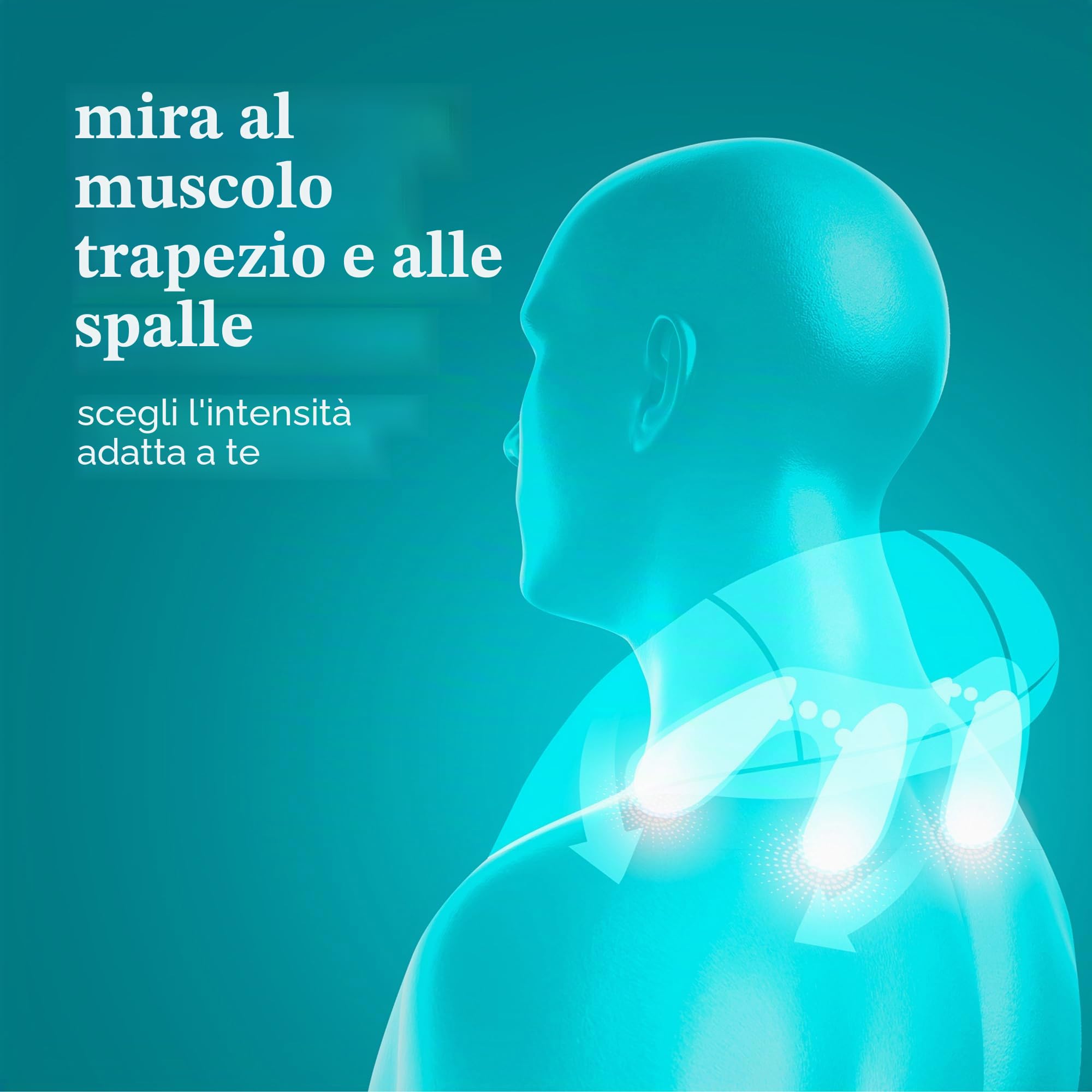 Homedics Massaggiatore per Collo con Calore, Dispositivo Senza Fili | Per Collo e Spalle, 2 Livelli di Intensità, 4 Testine Rotanti, Lenitivo, Anti-Stress