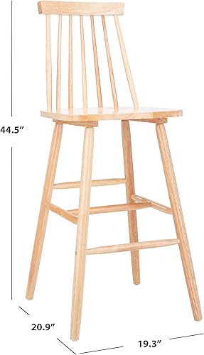 Miniatura 2 de Safavieh Home Collection Beaufort - Taburete de bar natural (30 pulgadas, 2 unidades)