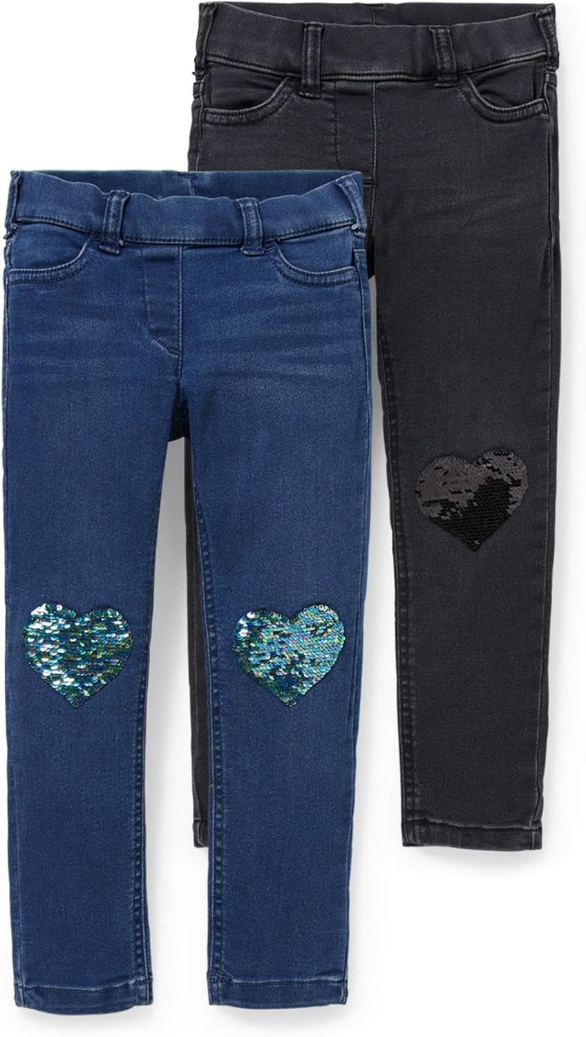 Domueay Mädchen Leggings 2er Pack - Baumwolle, Elastisch, Für 2-7 Jahre, Größe 92-122cm