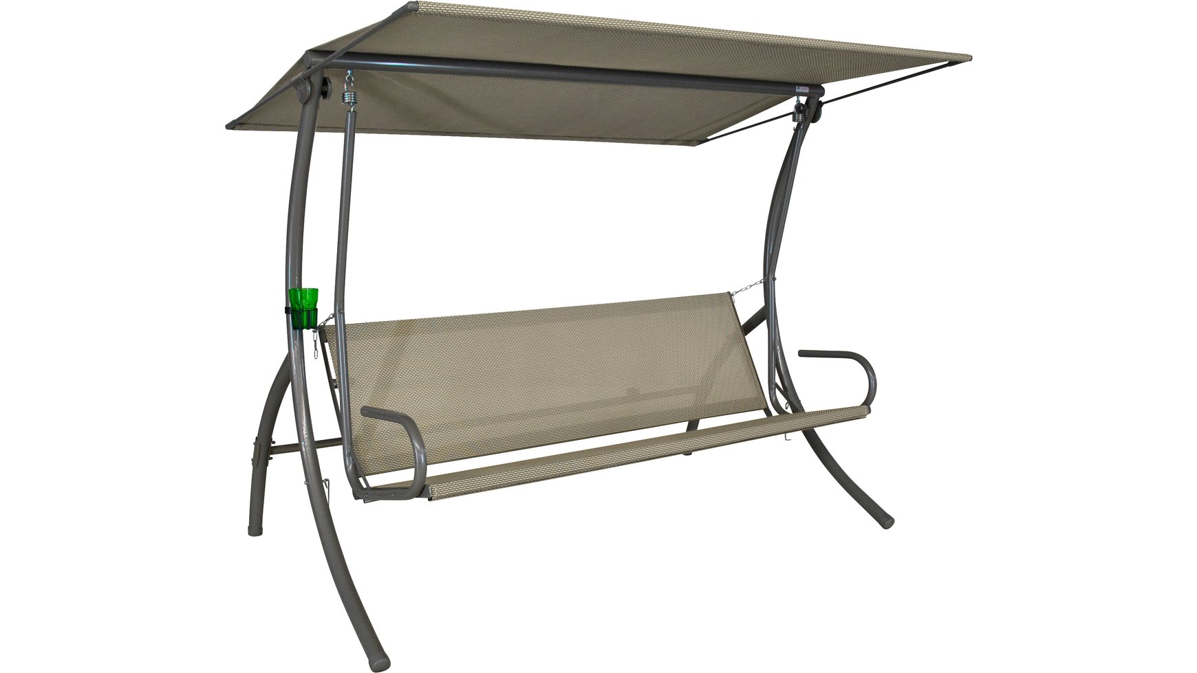 Angerer tempo libero mobili dondolo Elegance Style, 3 posti, Nero