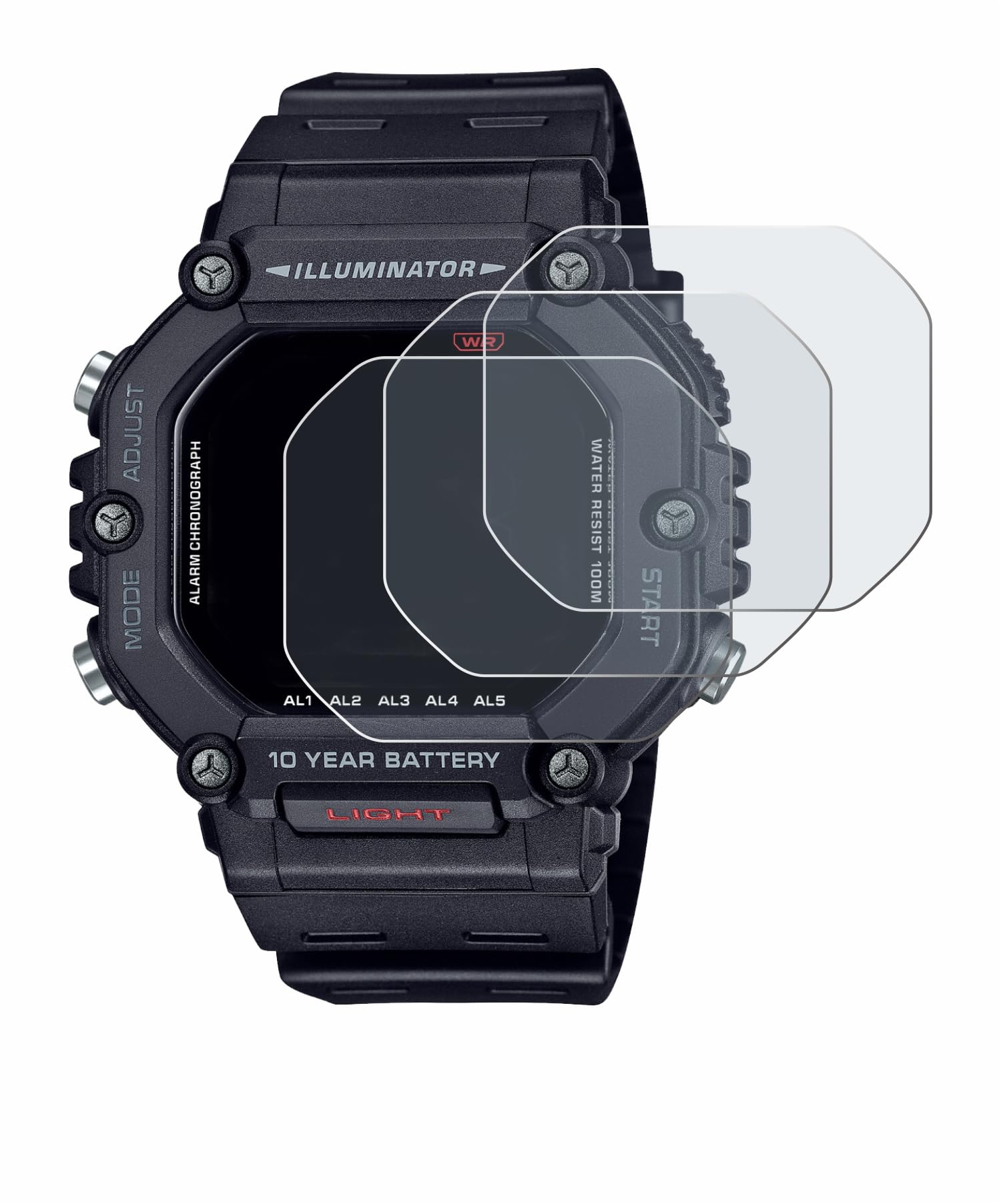 BROTECT Anti-Reflejos Protector Pantalla Casio AE-1600H (6 Unidades) Película Mate