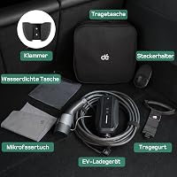dé Type 2 Schuko Töltőkábel 3.68 kW 10m Elektromos Autóhoz Digitális Kijelzővel 6