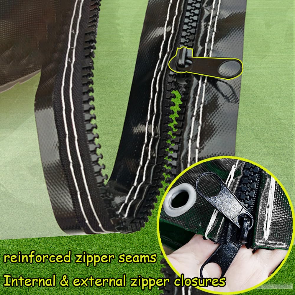 Bâche transparente avec œillets, bâche de terrasse cristalline en PVC 580g/㎡ H2m×L4,4m Rideau extérieur résistant aux intempéries imperméable couverture anti-pluie sans fermeture éclair