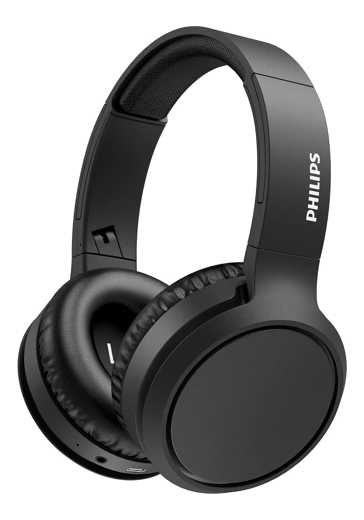 Philips H5205 Over-Ear Wireless Headphones with 40mm Drivers, Lightweight Cushioned Headband, Black