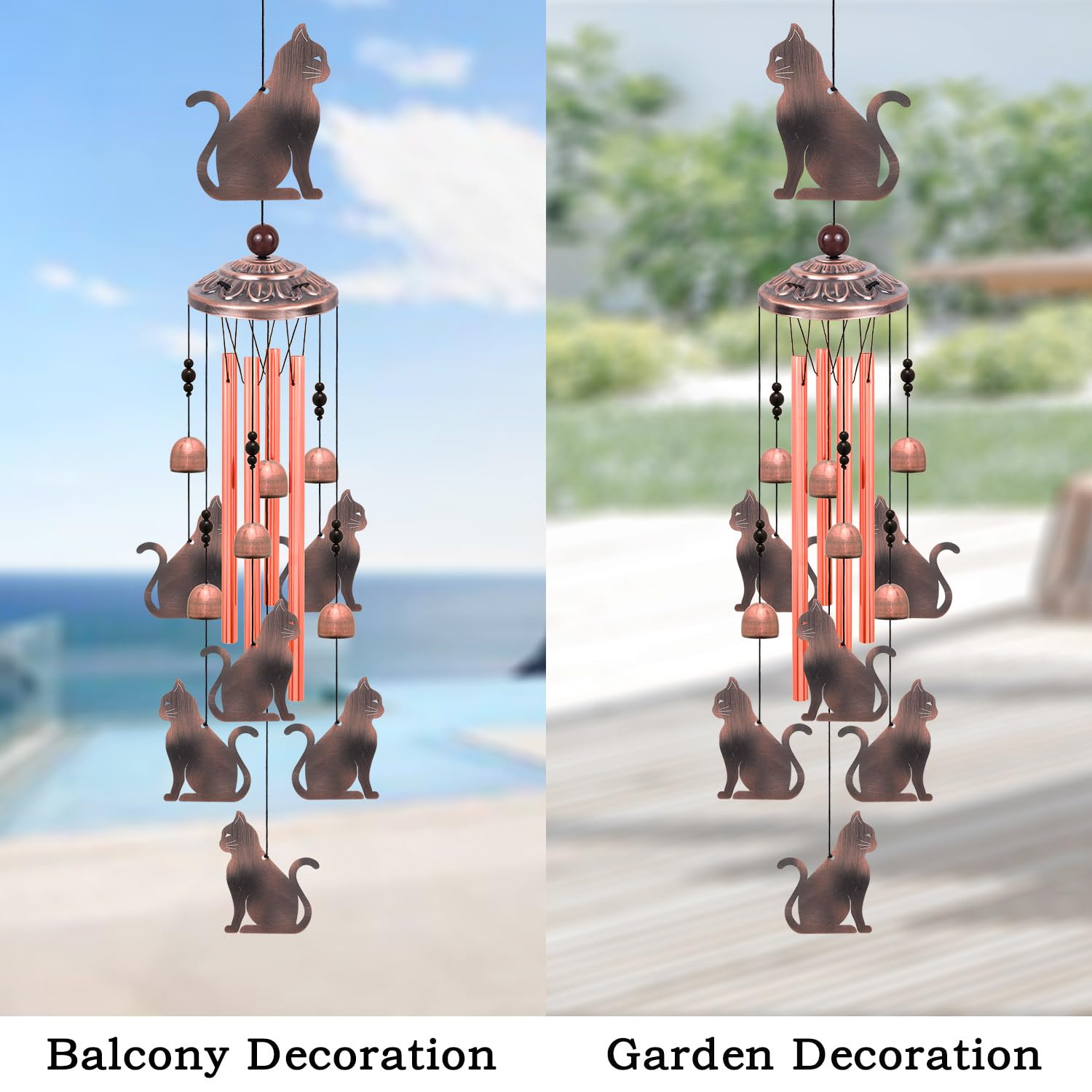 Amazon.com : Outdoor Cat Wind Chimes, Gifts for Mom & Grandma