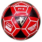 Mikasa FT5A-BKR-W Goal Master Soccer Ball, Black/Red, Size 5(FIFA Quality/Footvolleyball)