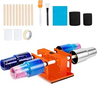 Fixm Cup Turner Tumbler Kit, Dual Switch Tumbler Turner for DIY Cup Making, Full Accessories Set, Adjustable Foam, Quiet & Efficient, Compatible with Most Glass Tumblers and Bottles