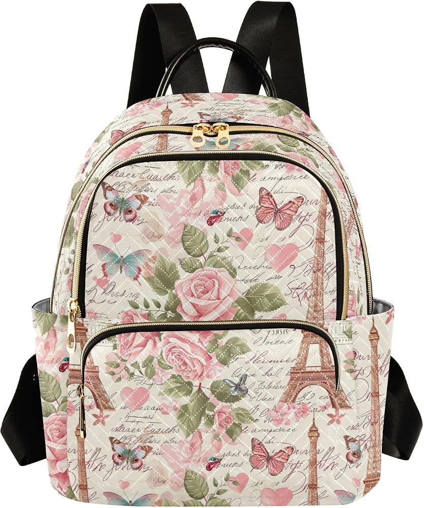 eiffel tower mini backpack Amazon.com: Vintage Roses Eiffel Towers Butterflies Small Backpack Purse  for Women Travel Back Pack Lightweight Cute Mini Backpack Stylish Daypack  Handbag : Clothing, Shoes & Jewelry