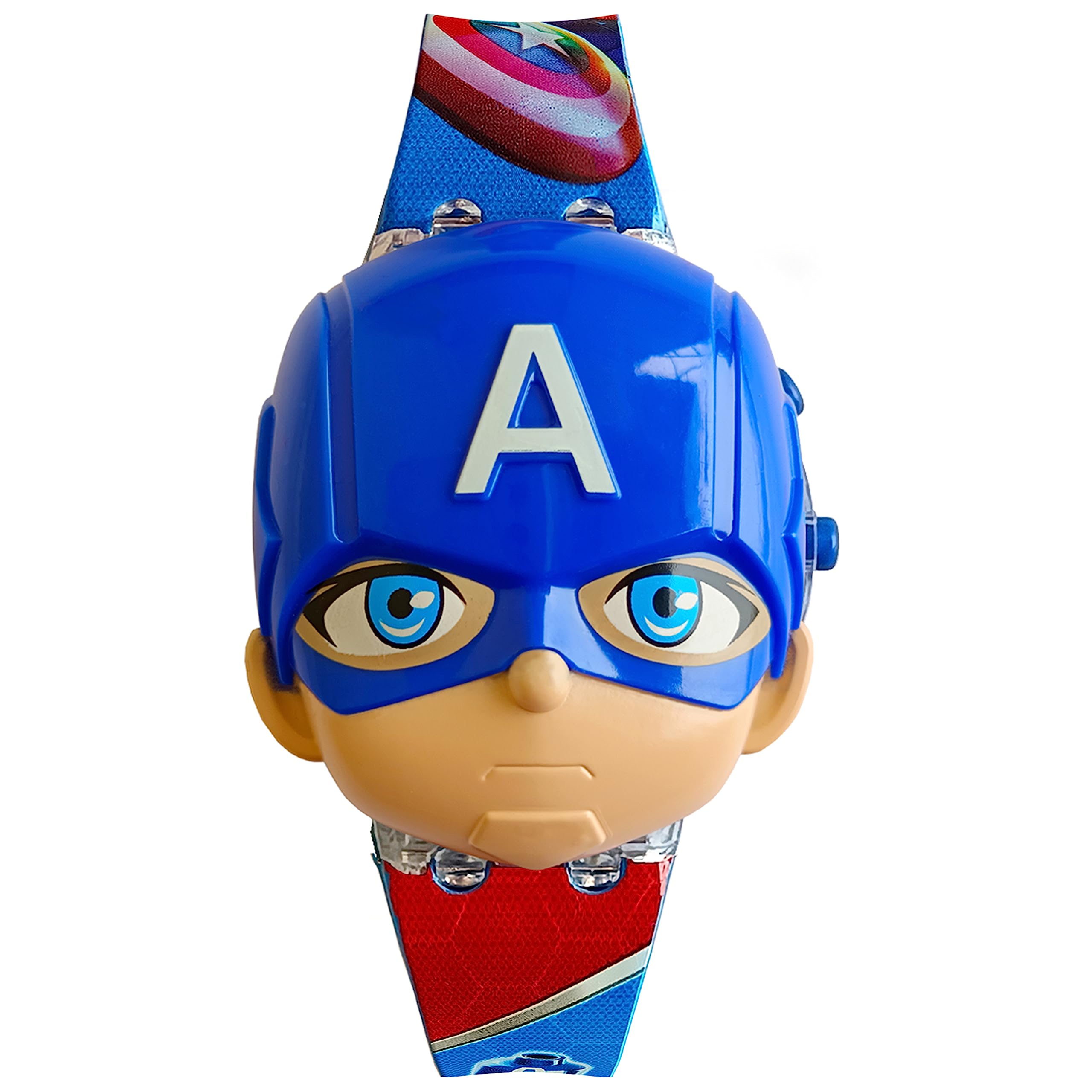 Brishti Superhero Character Digital Toy Cum Wrist Watch Multicolor Glowing Blinking Light with Disco Music for Kids (B0BK5DJ8VB) Amazon Price History, Amazon Price Tracker