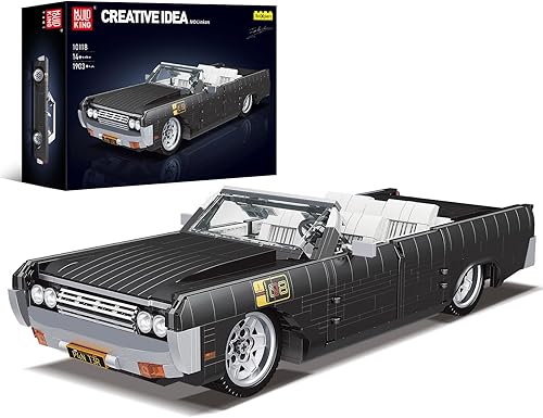 Miniatura 8 de Mould King 10199 Kits de Bloques de Construcción de Coches Deportivos, Conjuntos de Construcción de Modelos de Coches Clásicos Vintage MOC, Regalo