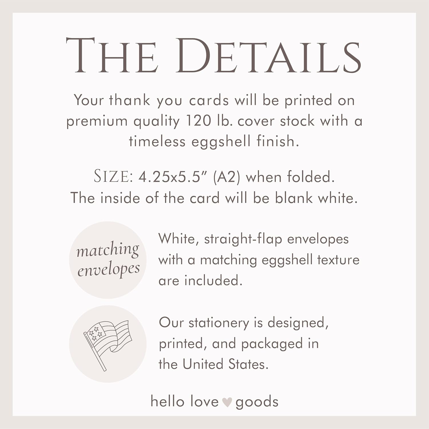 Personalized Funeral Thank You Cards with Poem and Blue Flowers, 4.25x5.5" Sympathy Acknowledgement Cards with Envelopes (Folded Card)