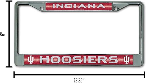 Miniatura 99 de Rico Industries NCAA 12 x 6 pulgadas, accesorio de automóvil cromado plateado brillante para automóvil/camión/SUV