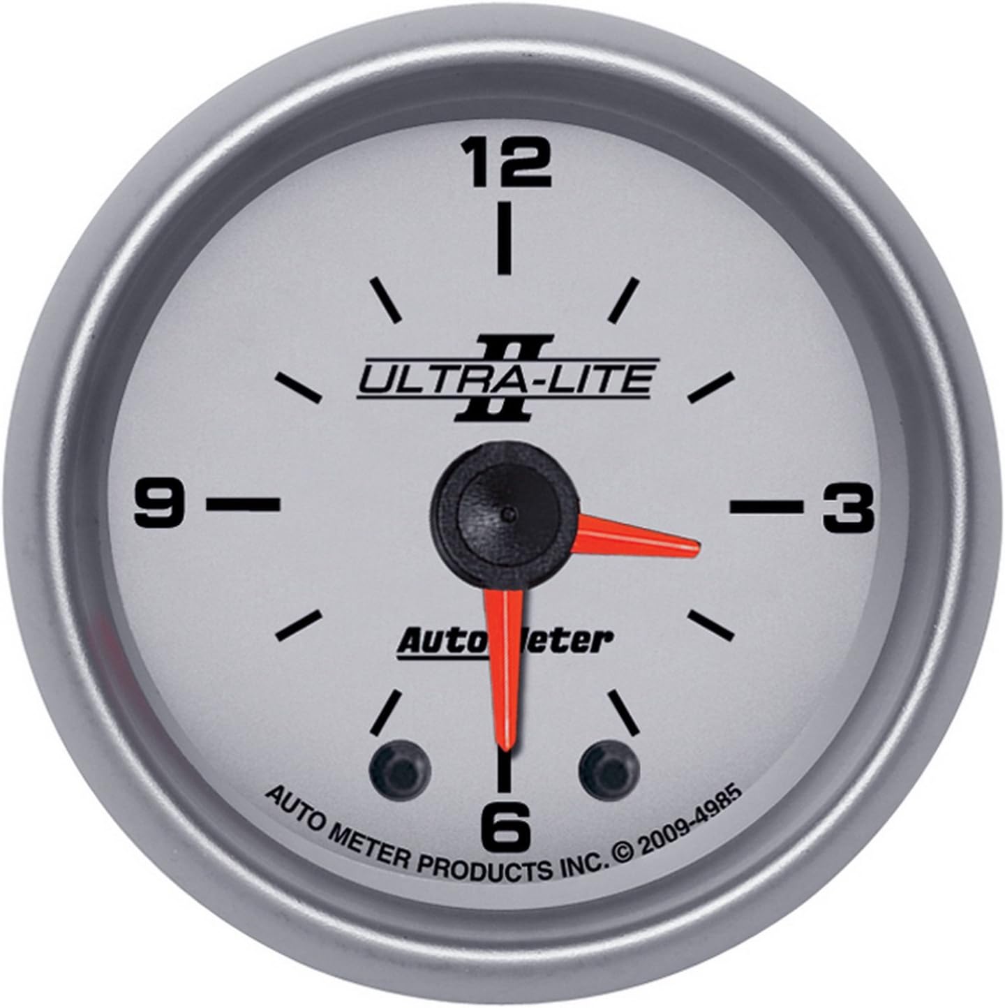 Auto Meter 4985 Ultra-Lite II 2" Analog Illuminated Clock Gauge